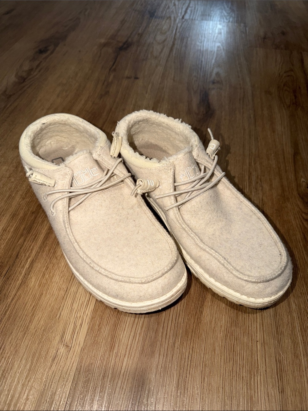 Cozy Beige Slip-On hey dude